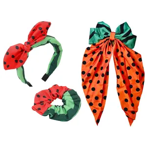 Watermelon Scrunchie or Headband or Bow