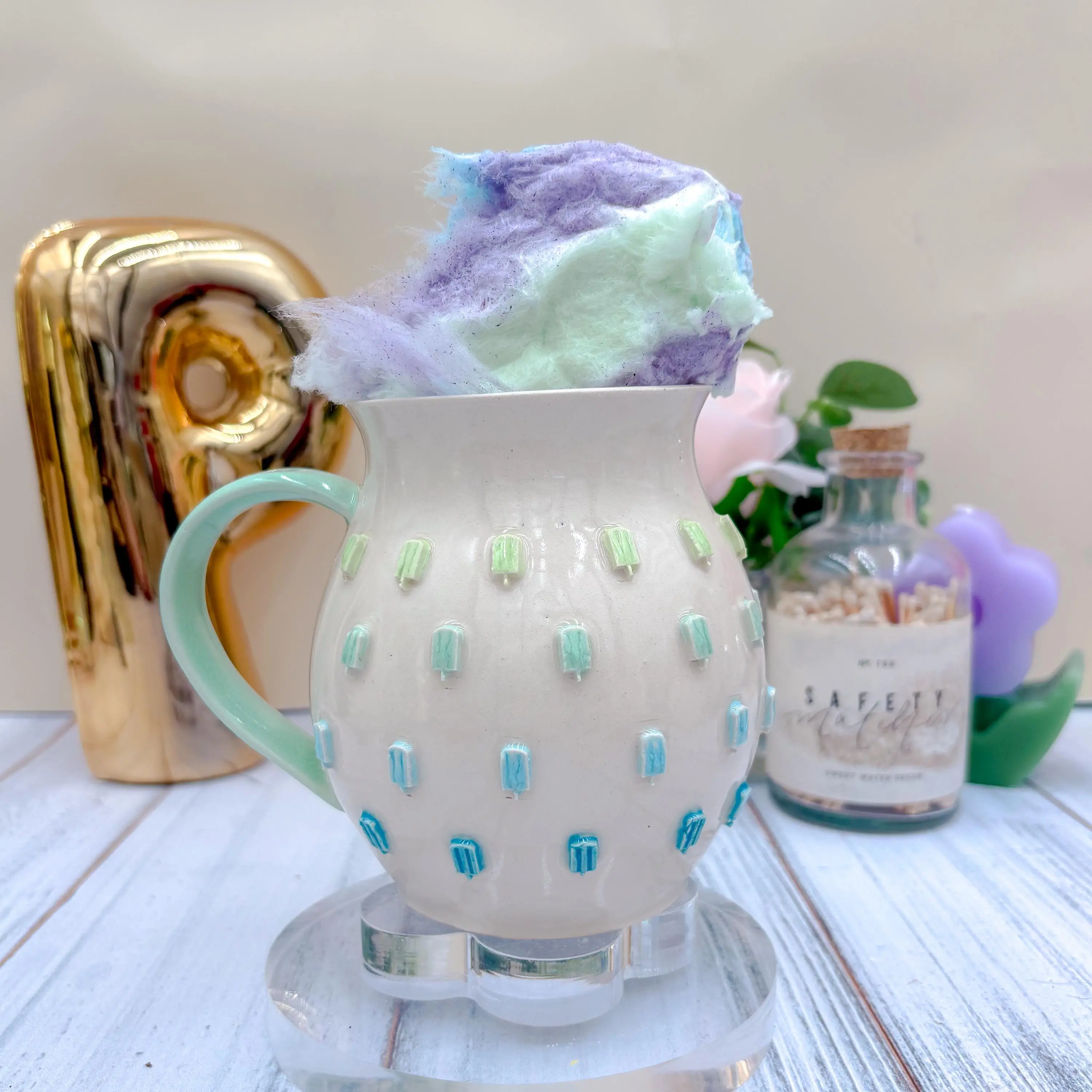 Blue Rainbow Ice Cream 20 Ounce Ceramic Mug TikTok