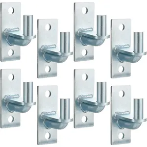 4 Pcs Wall Mount Gate Hinges, Duty Wall Hinges for Farm, Mount Gate Hinge with 5/8 Hinge Pin Chain Link Fence