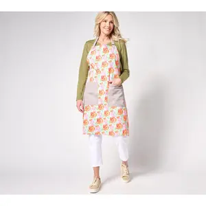 Carla Hall Sweet Heritage Two Pocket Printed Kitchen Apron