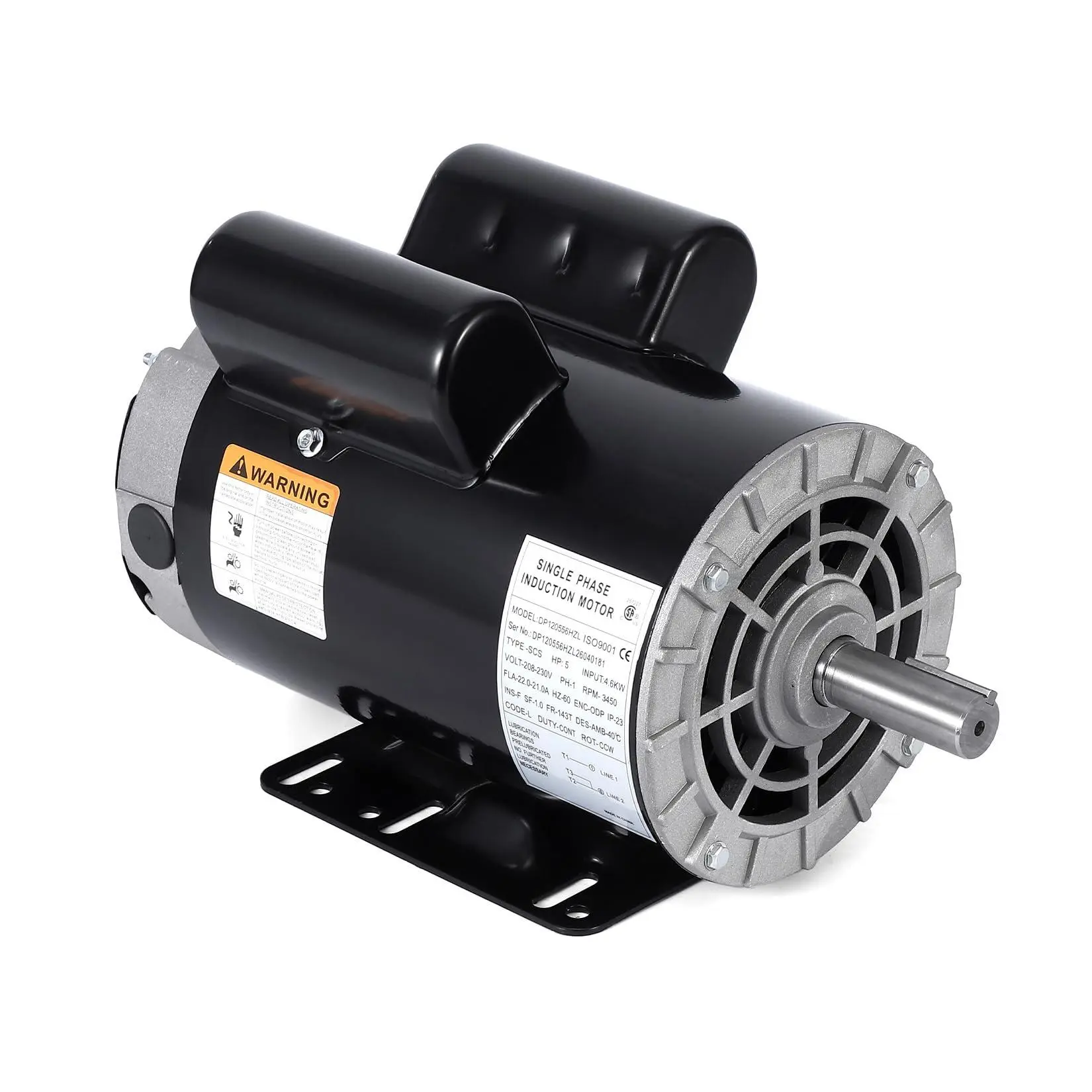 GARVEE High-Performance Replacement Motor for Air Compressors – Durable 5HP DP120556HZL – Ideal for Pneumatic Tool Use and Home Renovation – Specs: 5HP DP120556HZL