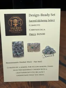 Rectangle Shape - Confetti Chrysocolla - Sacred Alchemy Select - Design-Ready Set