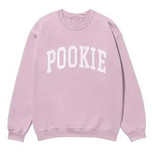 Pookie Sweatshirt Collegiate Crewneck Sweater Unisex Casual Fabric, Menswear Tops