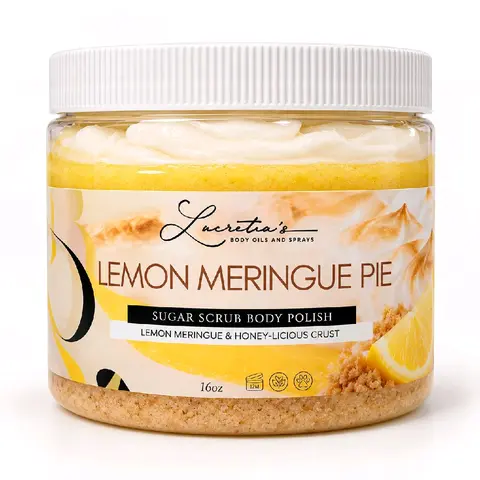 Lemon Meringue Pie Whipped and Creamy Sugar Scrub Body Care Coconut