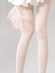 Women's Ultra-Thin Face Mask Stockings/tight Long Socks, Transparent Ballet Style Summer Stockings, Comfortable, 1 Pair Pack, Plain Invisible Socks