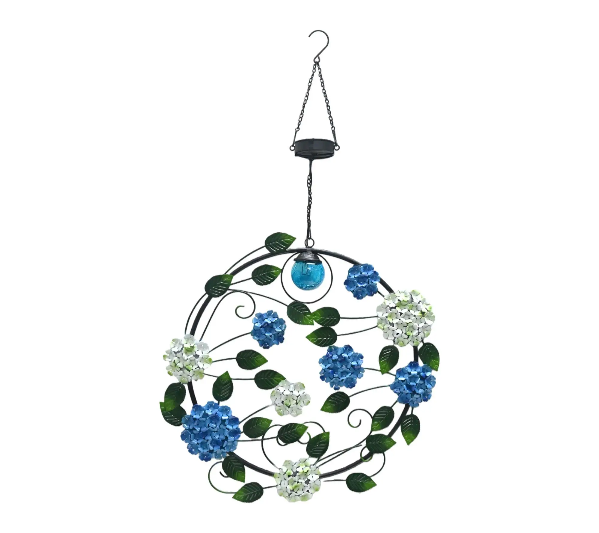 Temp-tations Indoor/Outdoor Solar Metal Wreath