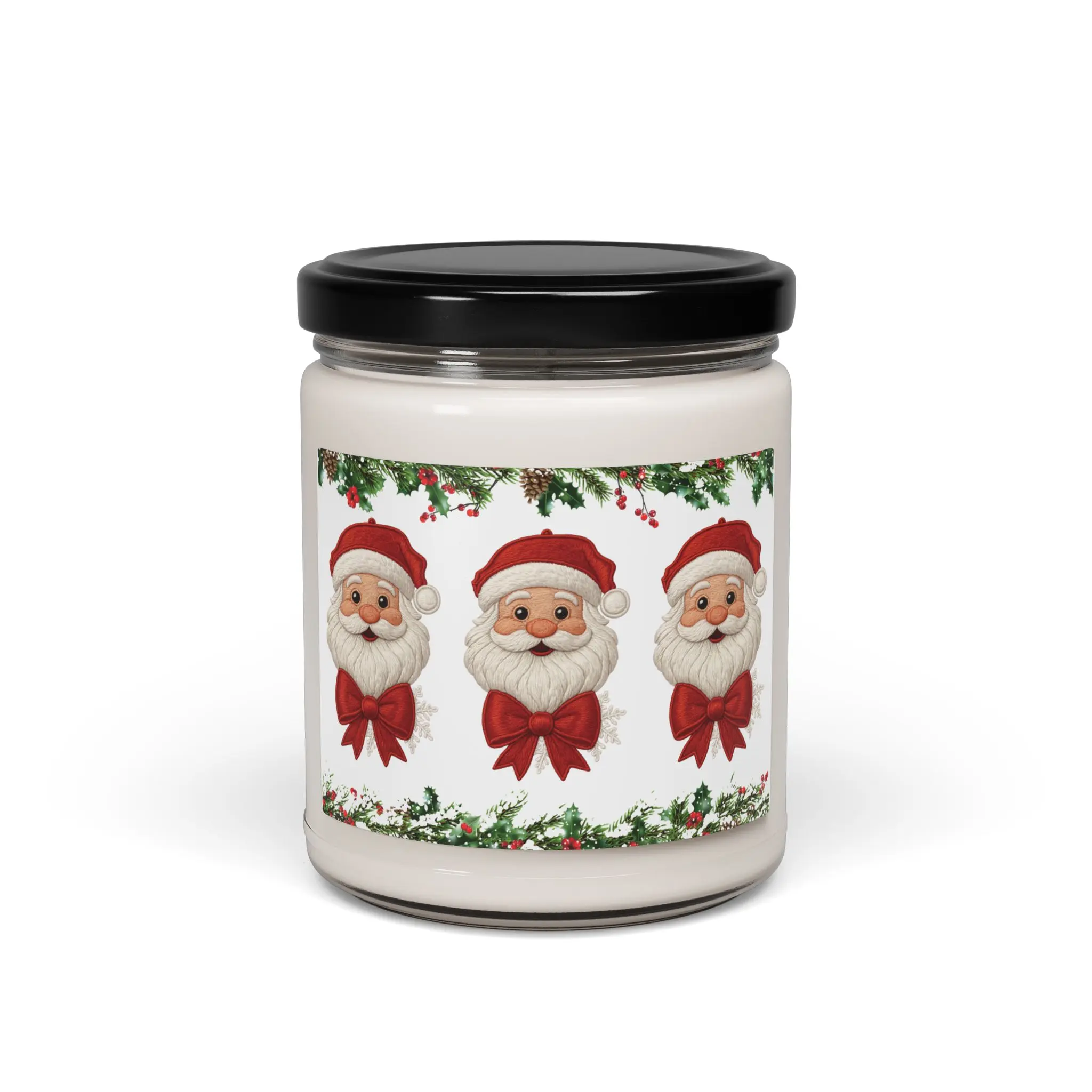 Christmas Scented Soy Candle, Holiday Gift, Cozy Home Decor, Santa Candle, Seasonal Fragrance, Festive Aromatherapy