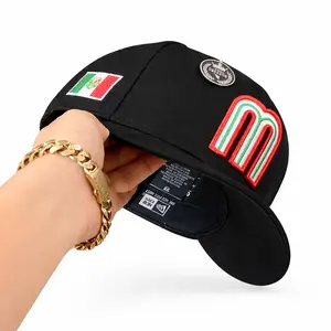 Classic M Monogram Cap, Green White Red Patch Hat, Streetwear Snapback, Unisex Fit