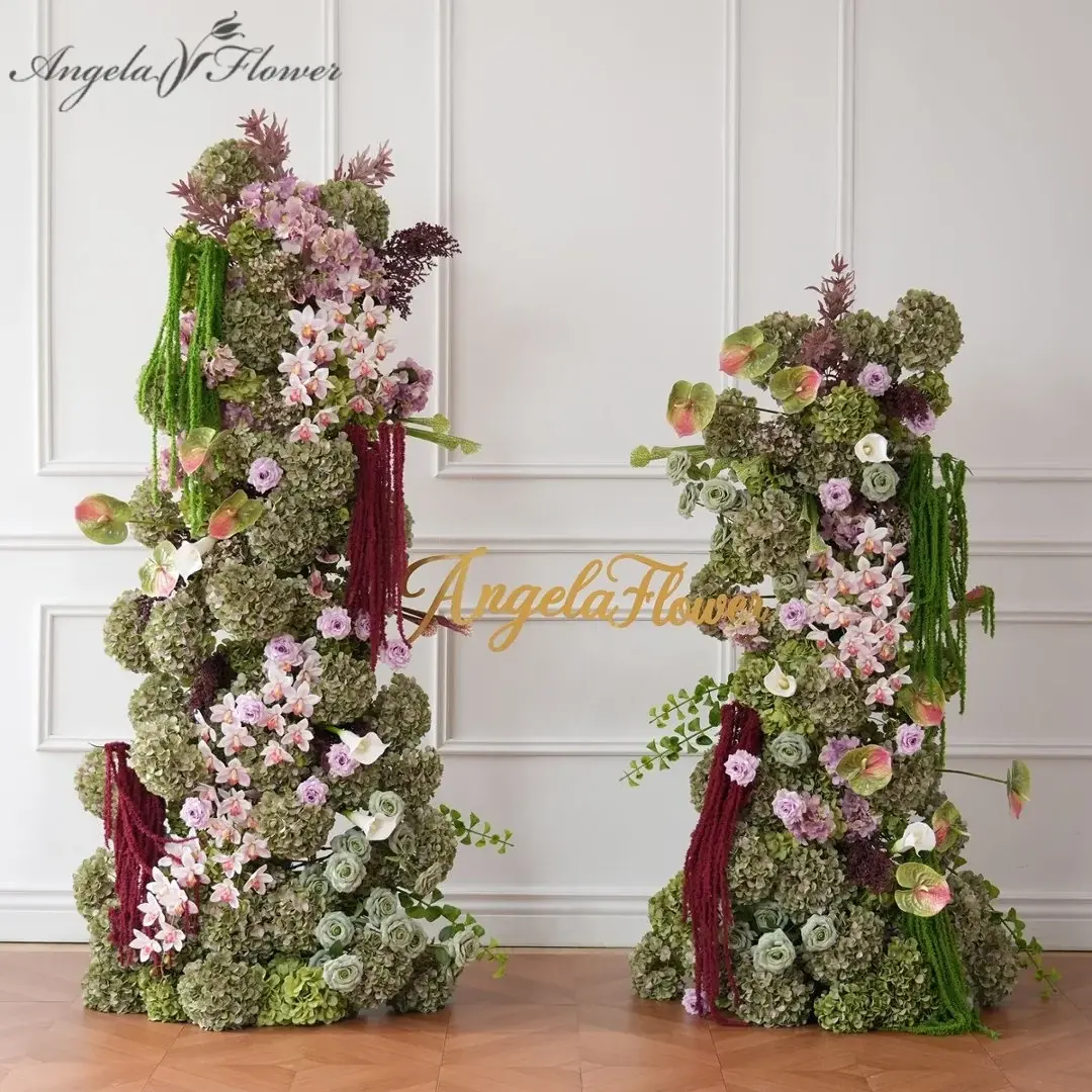 A9163 Hydrangea Hanging Vine Flower Arrangement KT Board Wedding Event Supplies