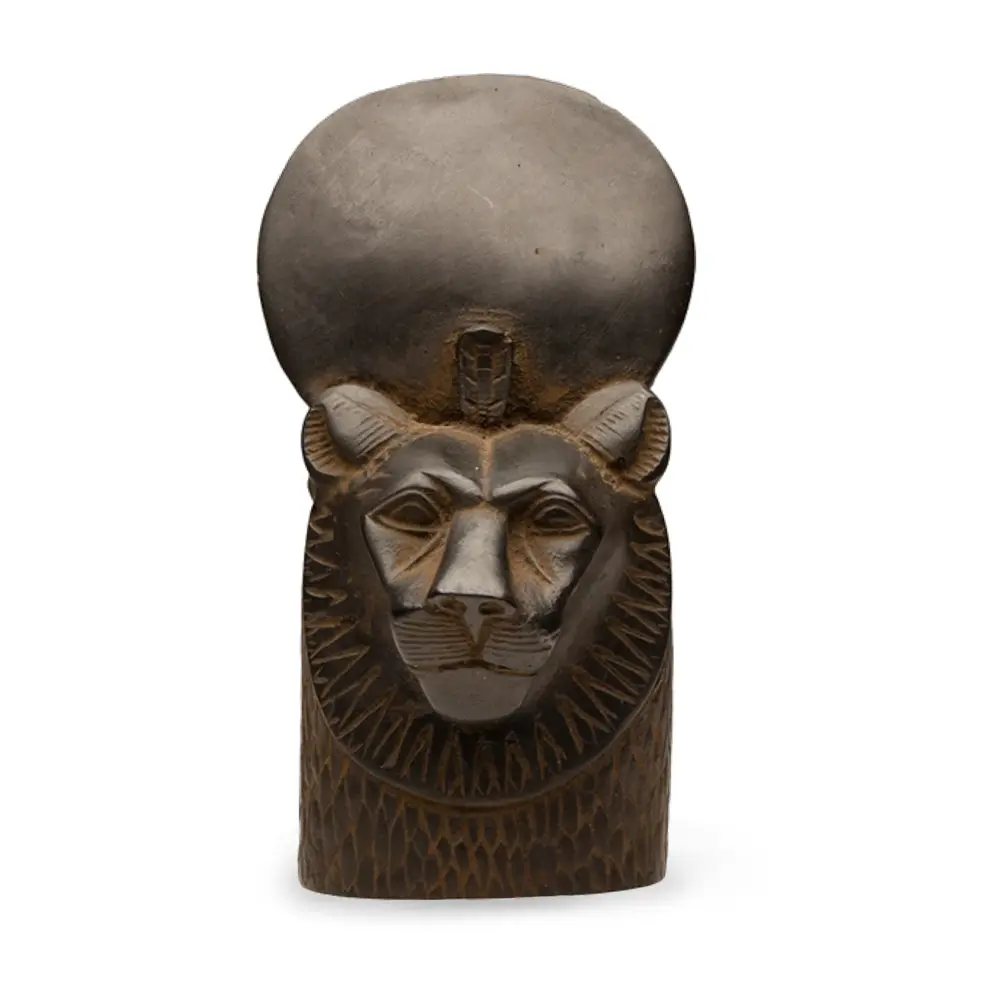 Egyptian Goddess Sekhmet Bust Statue Black - Made in Egypt