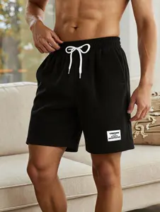 Men’s corduroy shorts for summer—comfortable, breathable, suitable for outdoor casual sports; mid-length beach shorts
