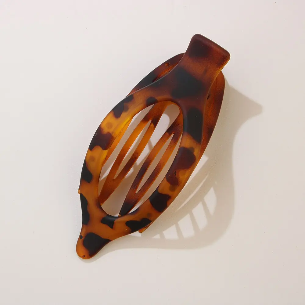 #1 frosted yellow leopard print [pointed