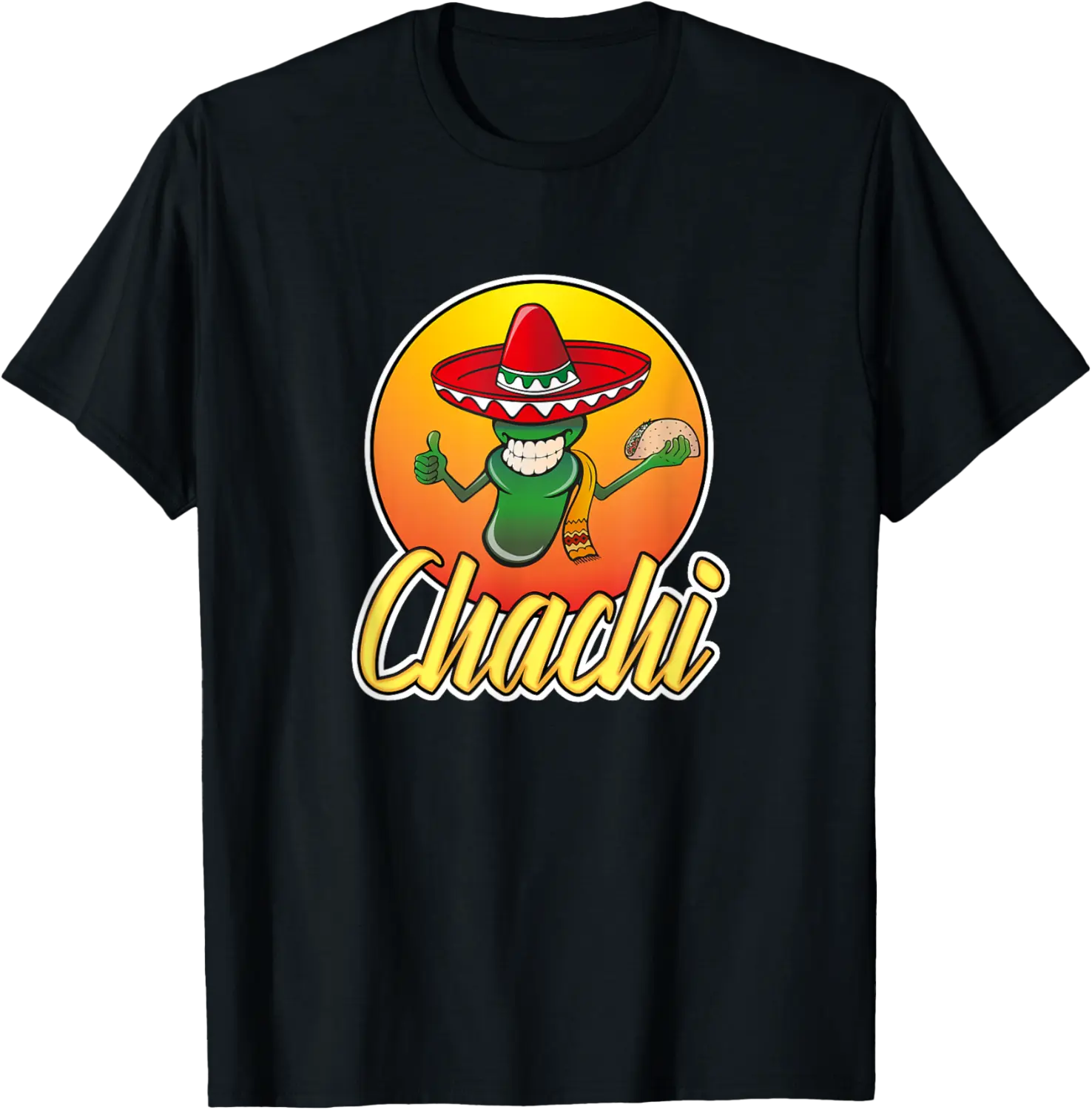 Chachi Cool Taco Chili Cartoon Character T-Shirt - Diegoort Shop 55B0B5ZHC3WW