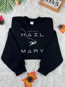 Embroidered Project Hail Mary Sweatshirt, Sci Fi Embroidered Sweatshirt, Bookish Lovers Gift, Embroidered Amaze Crewneck, Astronaut Shirt