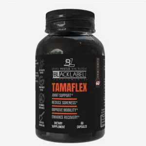 BLACKLABEL TAMAFLEX Joint Support Plant-Based Blend of Tamarind Seed & Turmeric Root Extracts for Fast Acting Joint Relief Vegan Friendly 60 Capsules Healthcare Supplement Fitness