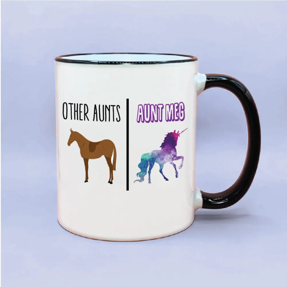 Unicorn Aunt Coffee Mug, Aunt Gift Idea, Cute Aunt Coffee Mug, Baby Reveal Aunt Gifting Idea, Baby Aunt Coffee Cup Gift, Unique  Aunt Gift
