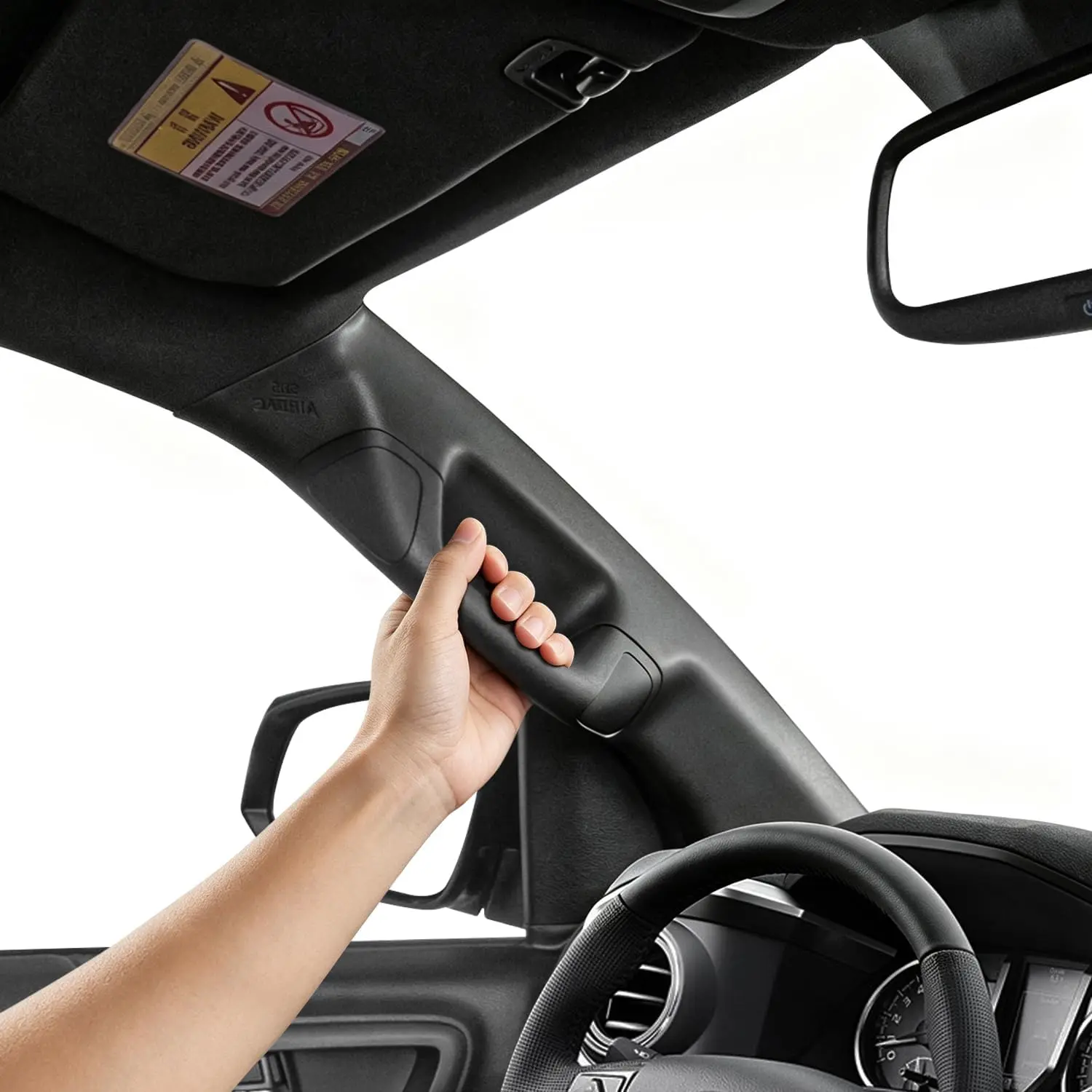 【A-Pillar Grab Handle】Driver seat A-Pillar Grab Handle with Toyota Tacoma 2016 2017 2018 2019 2020 2021 2022 2023 Gen3 Interior Trim Assist Handle Driver Side Car Compatible Replacement car Accessory Automotive Vehicle Automotive Interior Accessories Truc