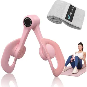 , Pelvic Floor Exercise Devices with Resistance Band, Inner Thigh Exerciser for Women, Home Fitness Equipment for Hip/Leg/Butt