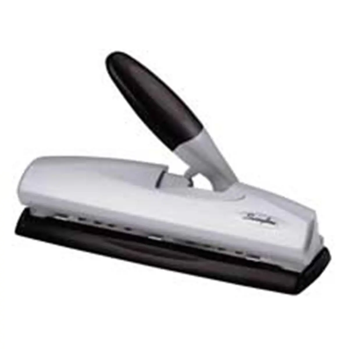 Swingline High-Capacity Lever-Hand Multi-Hole Punch, Office Accessories, All-Metal Construction, 20-Sheet Capacity, Fully Adjustable 2-7 Holes, Black-Silver, Easy-Glide Chip Holder, Lockable Soft-Touch Lever (Model SWI74030)