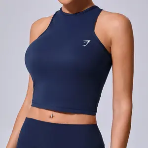 Gymshark Women's Classic Tight Sports Vest No Chest Pad Moisture Wicking Yoga Gym Running Fitness Top