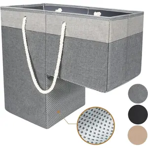 Stair Basket for Stairs with Handle, Staircase Baskets for Carpeted and Wooden Stairs,16" Step Storage Laundry basket for Stairs, Toys, Clothes, Books, Tools, Magazine, with Hard Board, Anti-slip