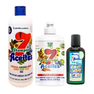 Adults' 3-Piece Hydrating Haircare Multi-Pack Combo Kit with 7 Extracts - 32oz Oil Control Grape Blend Cleanser Shampoo, 2oz Argan & Avocado Infusion, 250ml Anti-Frizz Moisture Cream for All Hair Types