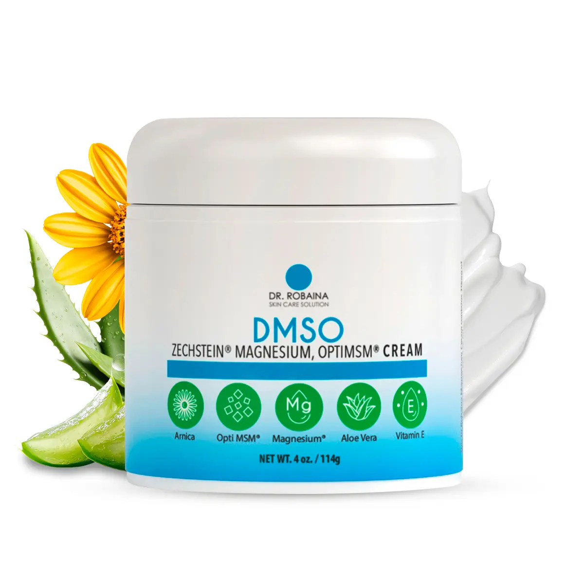 Dr. Robaina DMSO Cream with Zechstein Magnesium & Aloe Vera 4 oz - TikTok  Shop