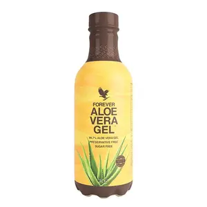 Forever Living Aloe Vera Gel Pure Inner Leaf Juice 99.7% Aloe Content Preservative Free 33.8 fl oz Beverage for Healthy Digestion & Immune Support