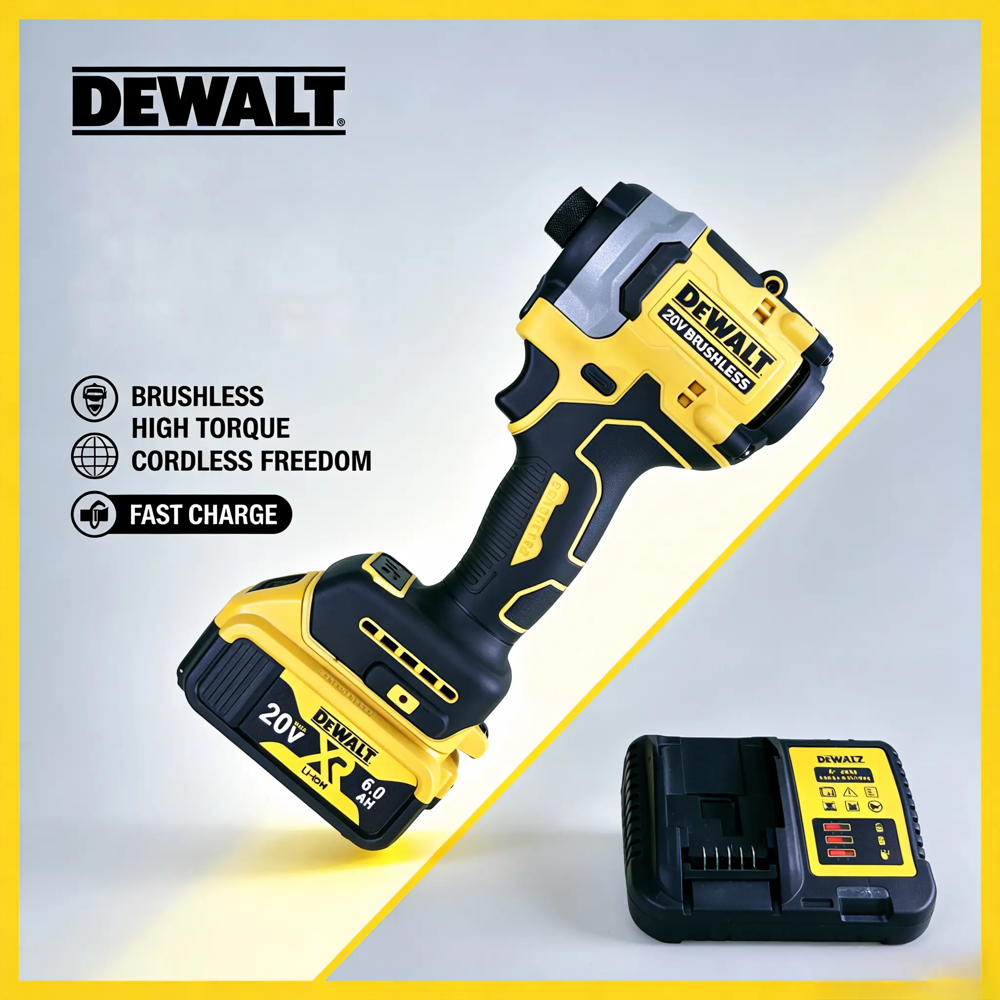 Professional Fastening Power – DEWALT DCF850 20V Brushless Impact Driver#dewalt  #dcf850  #impactdriver  #brushlessmotor  #cordlessimpact sand