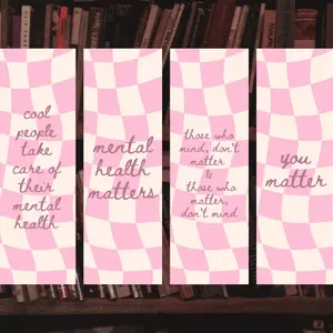 mental health matters you matter positive quotes checker wave bookish book reader book lover bookmark quote sayings