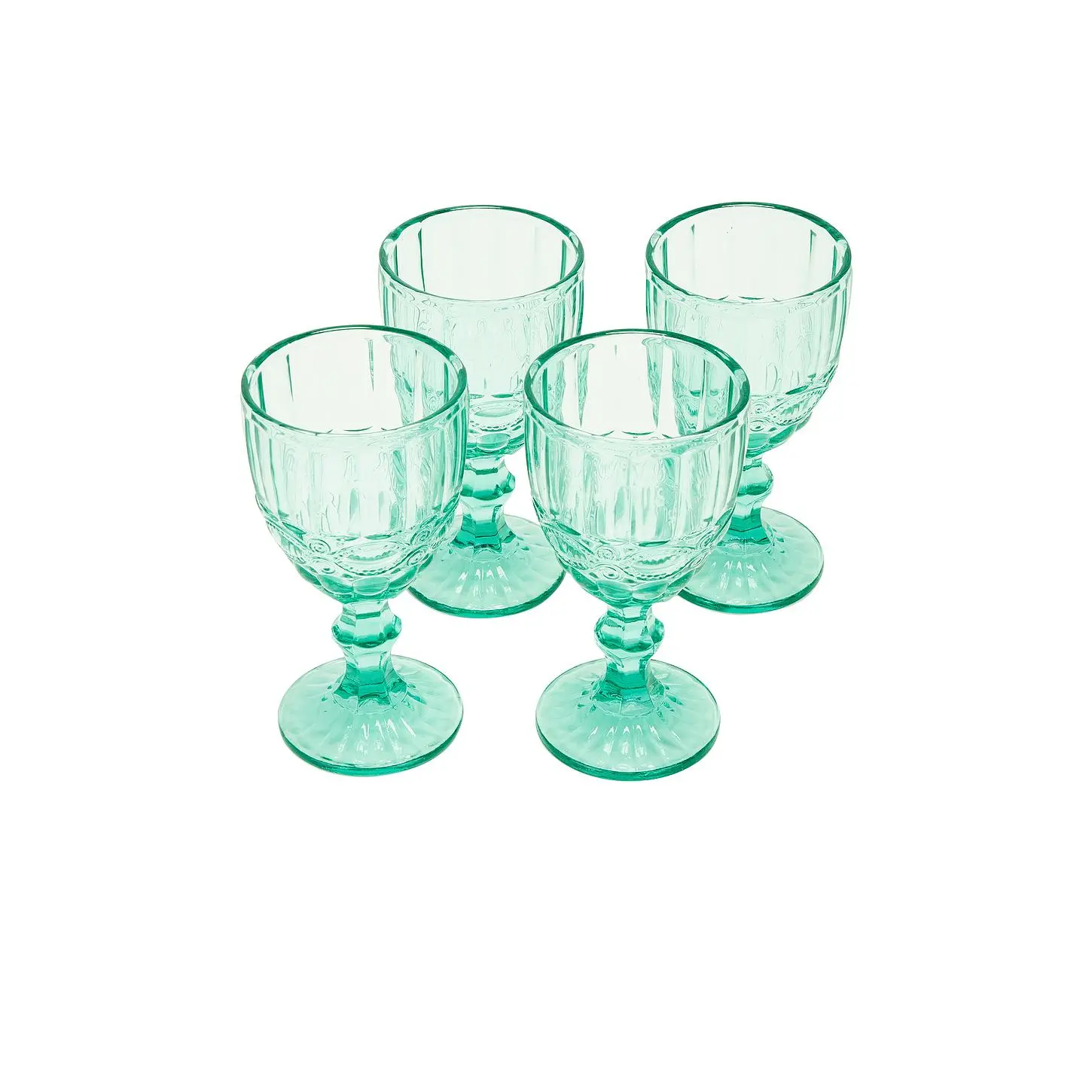 Chefanie Teal Stem Glasses Set Of 4 Chefanie Teal Stem Glasses Set Of 4