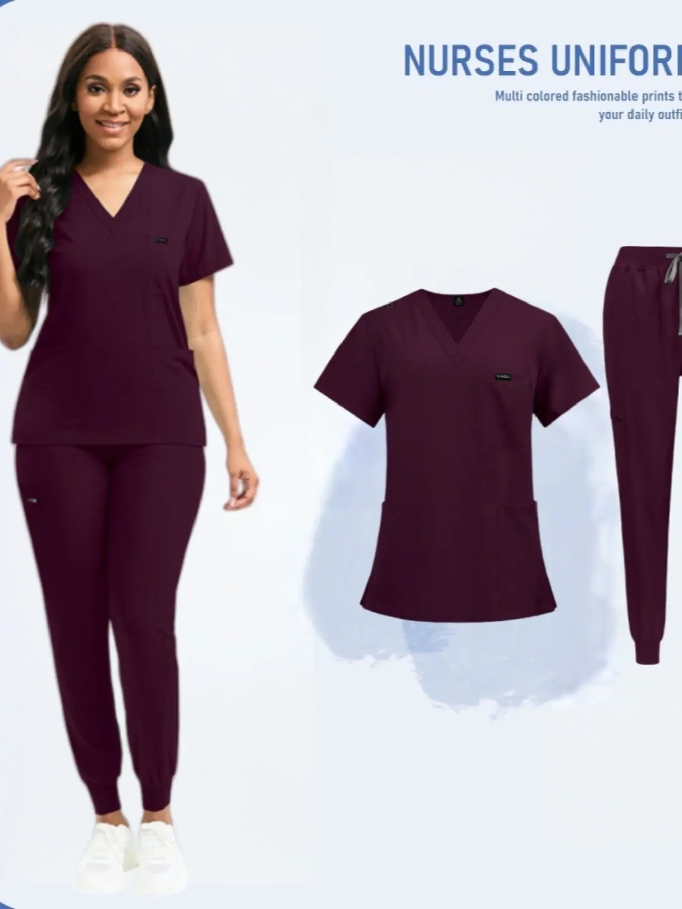 Nurse Accessories New Fashion Surgical Uniforms Woman Clinical Nursing Pediatrics Working Clothes Mens Scrub Hospital Scrub Sets Workwear