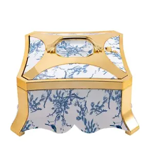 Mirarabel Square Shaped Luxury Chinese Style Food Warmer Minimalist Design for Indoor & Outdoor Use Preserves Food Quality and Freshness
