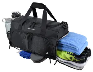 Ultimate Gym Bag 2.0: The Durable Crowdsourced Duffle Bag with 10 Optimal Compartments Including Water Resistant Pouch