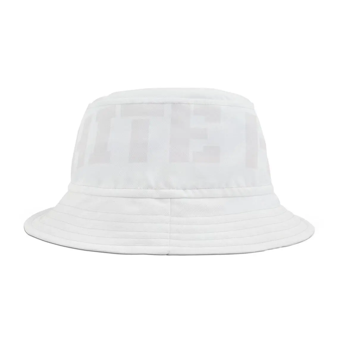 Oasis Bucket Hat - White Unisex 100% Polyester Sun Protection Adjustable Stitching Minimalist Design Made in USA hats men men's accessories