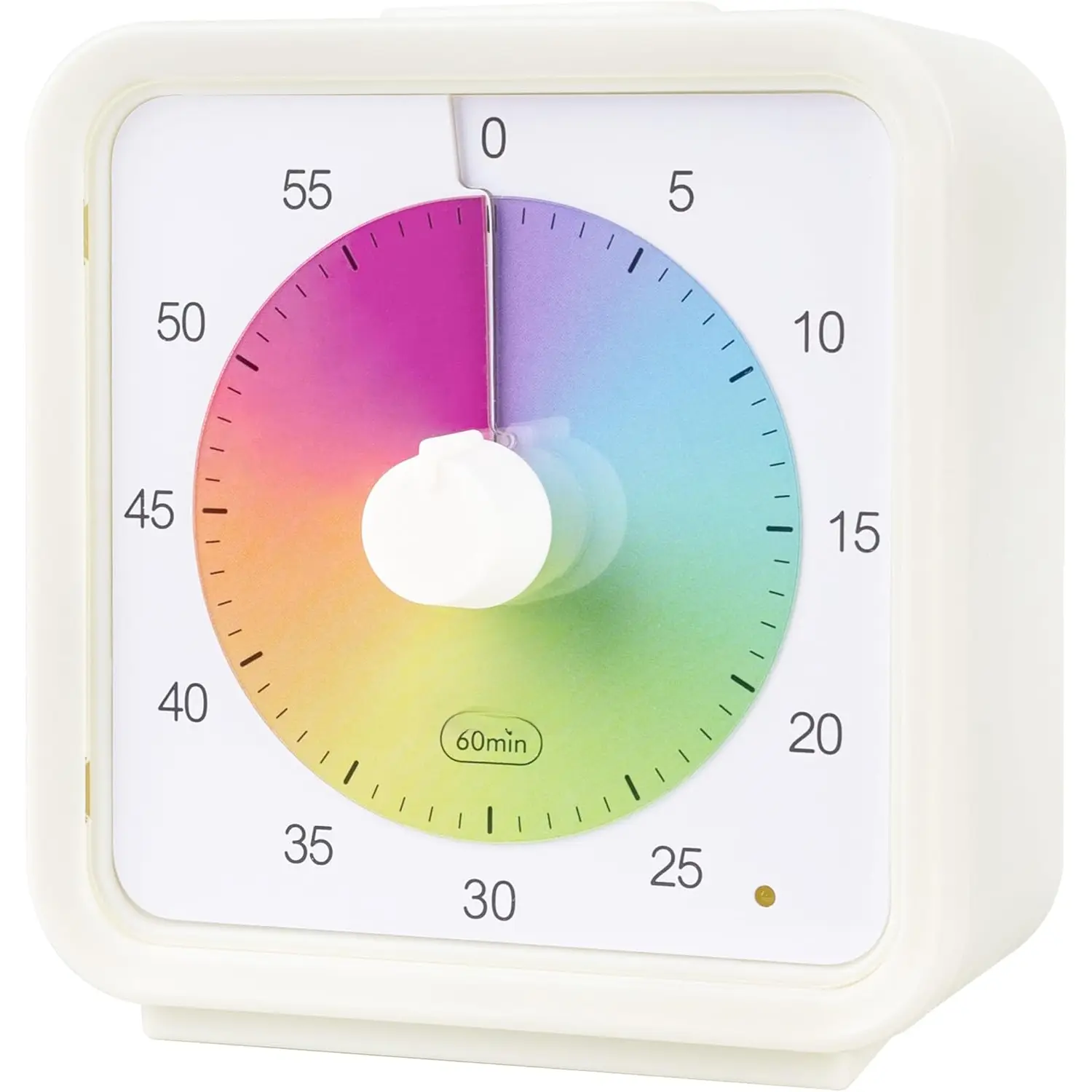 Countdown Timer, 60 Minute 1 Hour Silent Visual Timer,  Classroom Teaching Tool Office Meeting, Countdown Clock for  Time Management, Pastel Rainbow