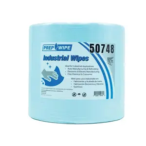 Industrial Wipes Jumbo Roll, Blue (500 Sheets/Roll, 1 Roll/Case, 10” x 15” each sheet)