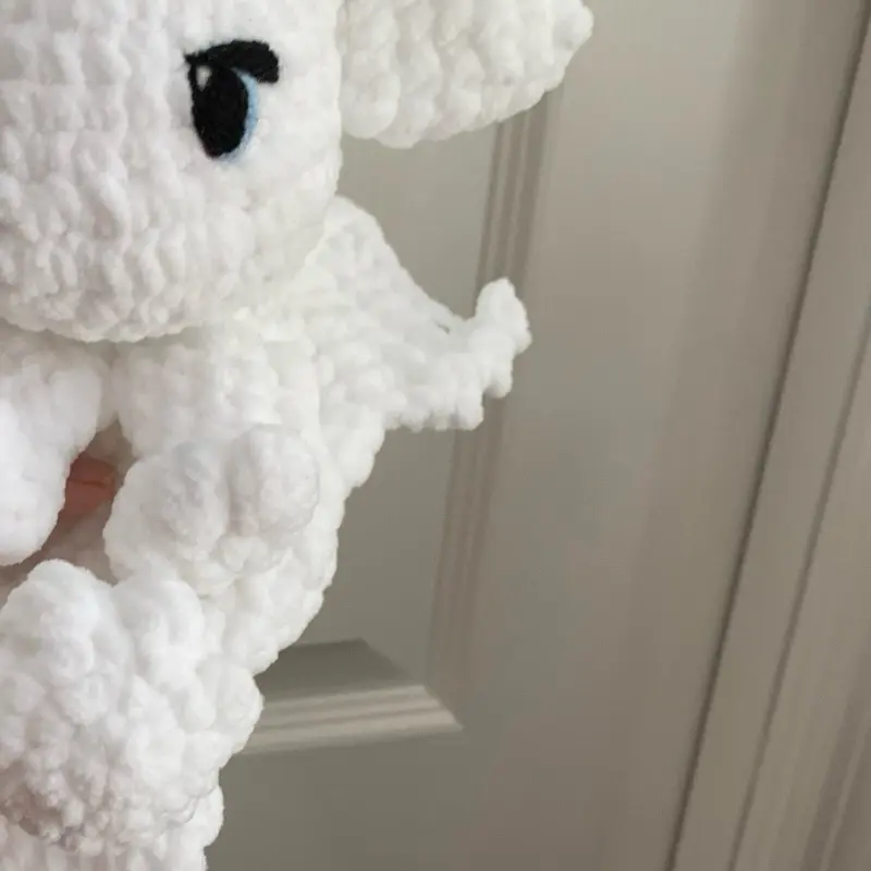 handmade crochet dragon plush snugglers