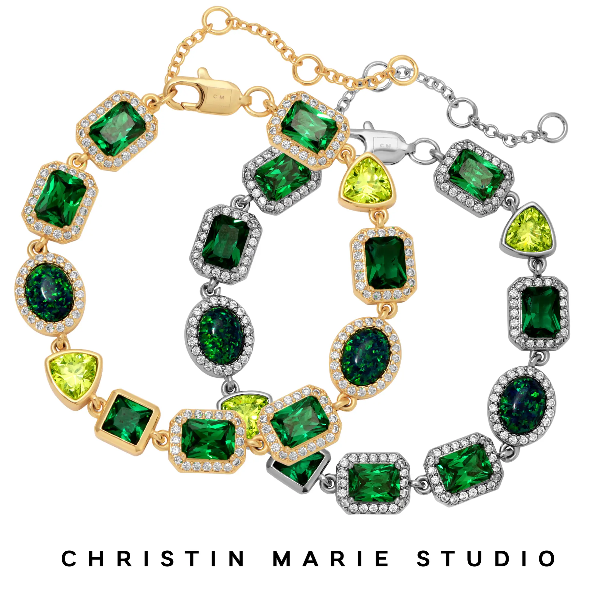 Emerald Envy (Green) Solstice Gemstone Bracelet