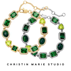 Emerald Envy (Green) Solstice Gemstone Bracelet