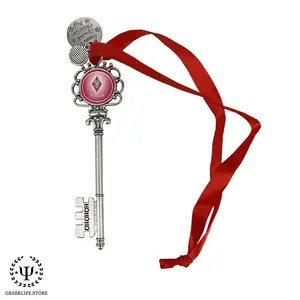 Pi Beta Phi Christmas Ornament Santa Magic Key
