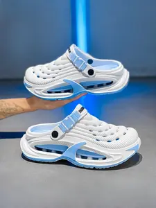 Men's Summer Foam Runner Sneakers, Pillow Cloud Slides, Non-Slip Sport Sandals, Closed Toe Walking Shoes, Outdoor & Indoor Beach Slippers