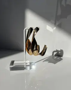 STYLE 78 DROP TWIST GOLD EARRINGS