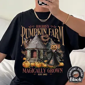 Hagrid's Pumpkin Patch Shirt, Fall Shirt, Hagrid's Pumpkin Farm Halloween Tee, Spooky Season Gift, Pumpkin Thanksgiving Shirt