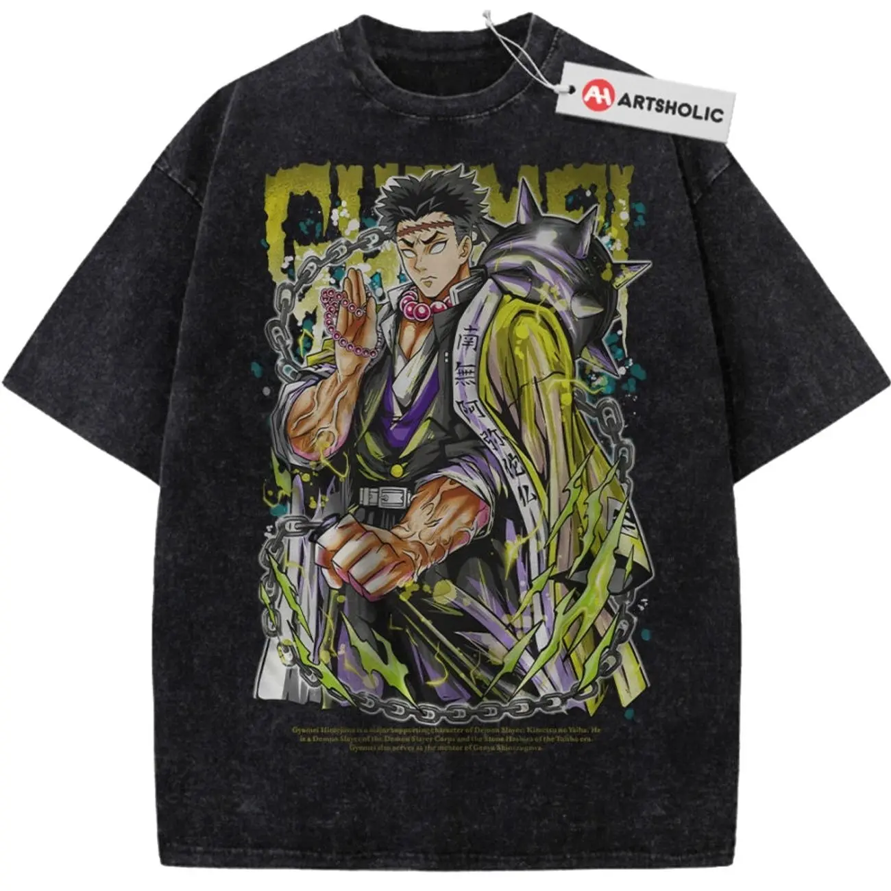 Gyomei Himejima Shirt, Demonn Slayer Shirt, Animee Shirt, Vintage T-Shirt