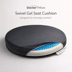 Doctor Pillow 360° Swivel Gel Seat Cushion Back Pain Relief