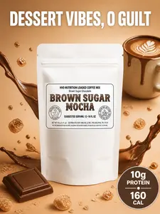 Protein Coffee Mix for Hot or Iced Latte, Instant Coffee Powder with 10g Protein, 160 Calories, 40g Single Serve Packets, Ready in 30 Seconds, 8 Flavors, On-the-Go Breakfast Drink for Gym, Office & Travel