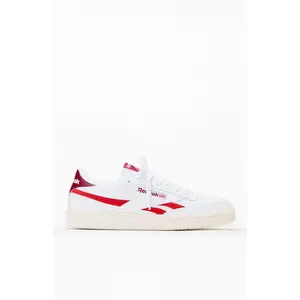 Reebok Women's Women's White & Red Club C Revenge Sneakers - Multicolor