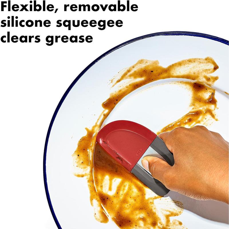 Outdoor kitchen 3in1 squeegee and scraperredgrey