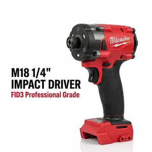 Milwaukee M18 FIW212 18V 1/4 Inch Impact Wrench 300Nm Torque Automotive Repair  Cordless High-Torque Drill Set Lithium Nailer Kit